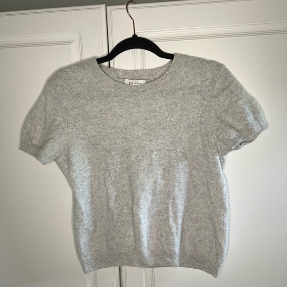 Paloma 100% Cashmere Short Sleeve Sweater - Picture 1 of 10